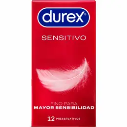 Durex Soft & Sensitive 12-Pack Anatomical Thin Latex Condoms 56mm