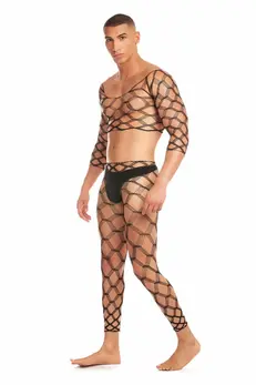 RAINBOW PARTY Future Mode 3-Piece Set Black L/XL - Bold Mesh Design