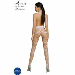 PASSION Eco Collection S006 Bodystocking White - Sustainable Design, One Size