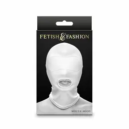 NS Novelties Fetish & Fashion Nylon Mouth Hood White One Size
