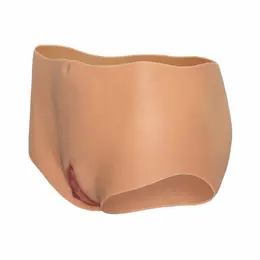 Hidden Desire Alter Ego Silicone Open Brief Medium Waist Flesh S-L