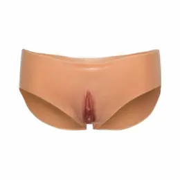 Hidden Desire Alter Ego Open Brief Low Waist Silicone Panty S-L Flesh