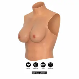 HIDDEN DESIRE ALTER EGO Silicone Wearable Breast Shirt E-Cup Flesh Tone