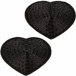 CalExotics Radiance Heart Gem Shields Reusable Adhesive - Silver Glitter