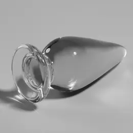 Ibiza Nebula Series Model 4 Glass Plug Clear 11cm Borosilicate Wide Base