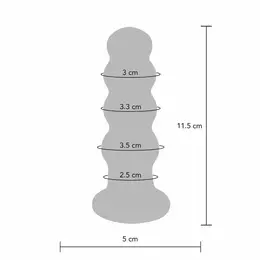 TOYJOY Buttocks The Radiant Vibrating Glass Plug 5 Modes Transparent