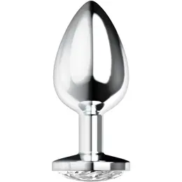 OHMAMA Anal Plug L Aluminum with Decorative Crystal 4x9cm