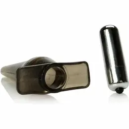 CalExotics Mini Vibro Tease Black - Compact Waterproof Vibrating Plug 10cm