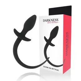 Darkness Silicone Intimate Plug 28 cm Black - Flexible Hygienic Model