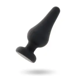 Intense Pipo S Silicone Anal Plug Black 9.8 cm - Classic Tapered Design