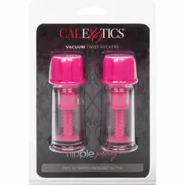 CalExotics Vacuum Twist Pink Adjustable Suction Cups 2-Pack 4cm