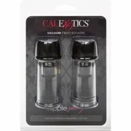 CalExotics Vacuum Twist Adjustable Suction System for Nipples Black 2pcs