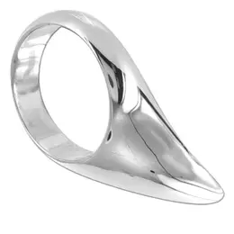 Metal Hard Steel Teardrop Ring 50mm - Hypoallergenic & Durable Design