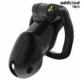 Addicted Toys Locked Midnight Cell Anatomic Cage Size L Black 107mm