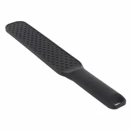 HIDDEN DESIRE Extreme Spiked Paddle Large Black - Silicone Impact Tool 31cm