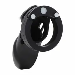 Hidden Desire Extreme Silicone Chastity System Size L Black 9cm