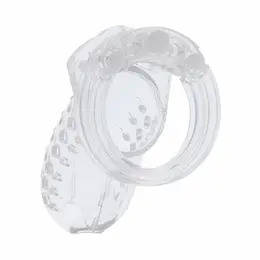 Hidden Desire Extreme Acrylic Adjustable Chastity System Clear 7.6 cm