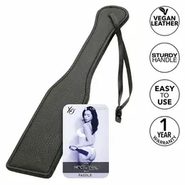CalExotics Nocturnal Leather Paddle Black 31.75cm Durable Design