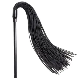 Secret Play Dual-Sided Intimate Accessory Black Feather & Whip 21cm