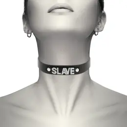 Coquette Chic Desire Vegan Leather Adjustable Black Choker - Unisex One Size