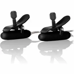 CalExotics Heated Nipple Teasers Black - Adjustable Vibrating System