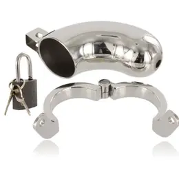 METAL HARD BRIG Stainless Steel Secure Chastity System 40/45/50mm Rings