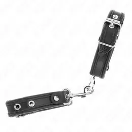 KINK Mini Adjustable Black Wristbands with Studs 16-22cm x 2cm