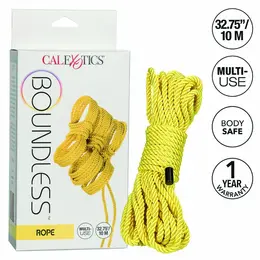 CalExotics Boundless Rope 10m Yellow - Durable Bondage Accessory