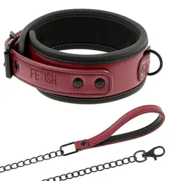 Fetish Submissive Dark Room Neoprene Chain Collar & Cuffs Set