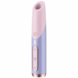 Satisfyer Bold Kiss Wave Pink-Violet Compact Air Pulse Device Silicone