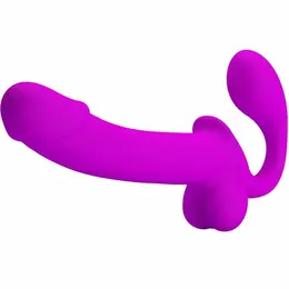 Pretty Love Kelpie Double Strapless Silicone System Purple 21 cm