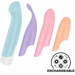 Satisfyer Playful Four 4-in-1 Interchangeable Vibrator Set + Power Bullet