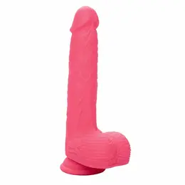 CalExotics Studs Pink Silicone Vibrator 10-Mode Thrusting 17.75cm