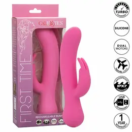 CalExotics First Time Rechargeable Dual-Action Silicone Device Pink 21cm