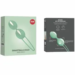 Fun Factory Smartballs Duo Pelvic Training Balls White/Green 72g