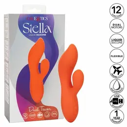 CalExotics Stella Dual Teaser Orange - Dual Motor Silicone Intimate Device