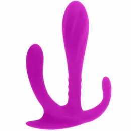 Pretty Love Edgar Intimate Double Stimulator Silicone 11cm Purple