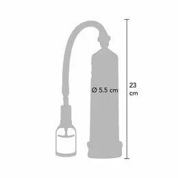 TOYJOY Power Massage Pump Transparent Cylinder Measurement System 23cm