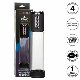CalExotics Peak 4-Speed Rechargeable Intimate Enhancement Pump Black