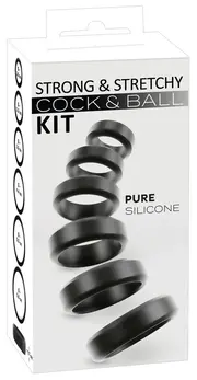 You2Toys Cock&Ball Kit Strong&Stretchy Silicone Ring Set 6 pcs