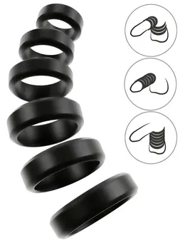 You2Toys Cock&Ball Kit Strong&Stretchy Silicone Ring Set 6 pcs