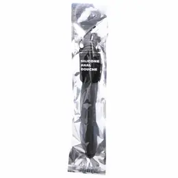 All Black Ridged Silicone Hygiene System 27cm - Flexible Shower Attachment