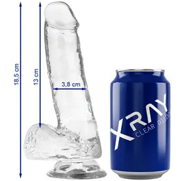 XRAY Transparent Intimate Model 18.5 cm - Flexible, Odorless, Jelly Material