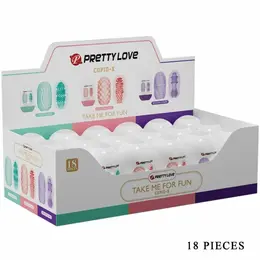 Pretty Love Cupid X 18 Intimate Sleeve Set - 3 Textures, 3 Colors, TPR