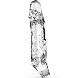 Get Real Extension Sleeve Medium Transparent TPE Anatomical Cover