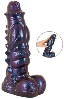 Beasty Cocks Tech-Zilla Bang Metallic Reptile Model 23.5cm Liquid Silicone