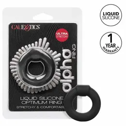 CalExotics Alpha Optimum Silicone Support Ring Black Flexible