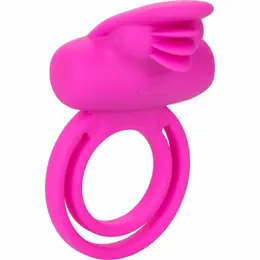 CalExotics Dual Flicker Enhancer Silicone Intimate Ring USB Rechargeable