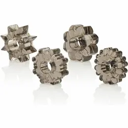 CalExotics Basic Essentials Set - 4-Piece Flexible Support Rings TPR