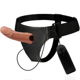 Attraction Harness RNES Hollow Frame with Vibrating System 15 cm Beige